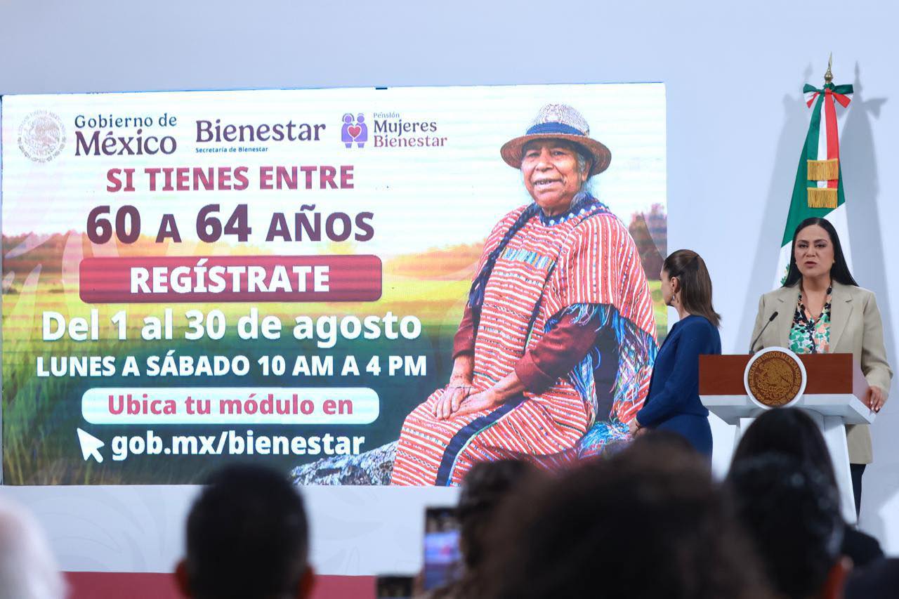 Inicia en agosto registro a Mujeres Bienestar; adelantan edad de inscripción a los 60 años