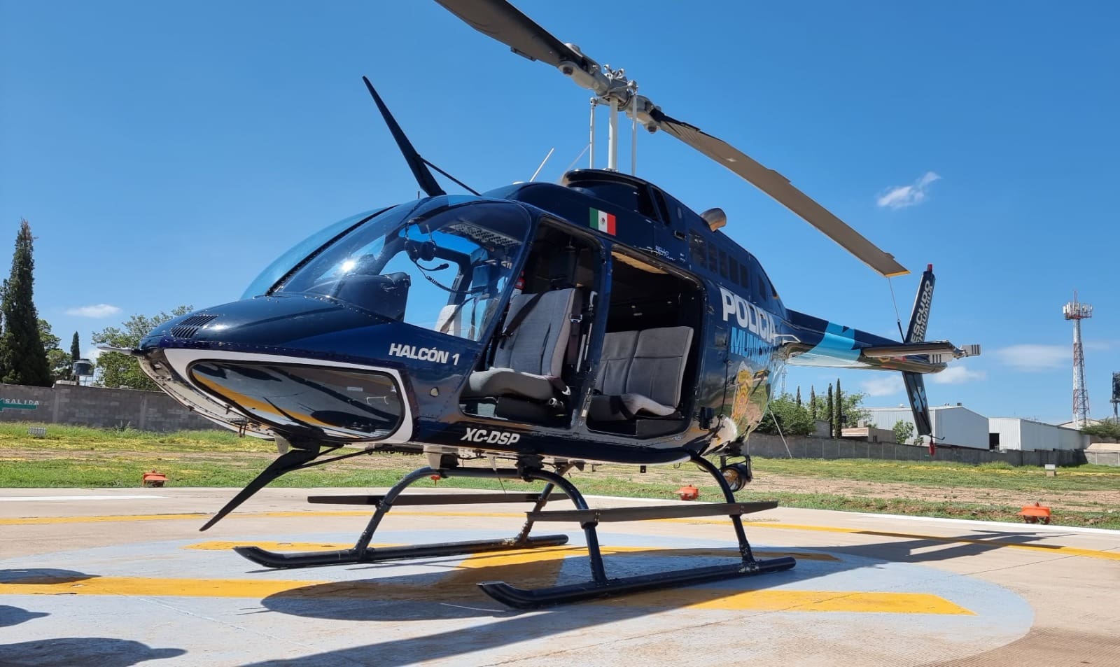 El Helicoptero Halcón Uno, refuerza operativos por temporada vacacional