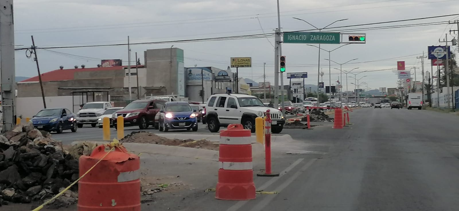 Cierran tramo vial por reparaciones en la Zaragoza