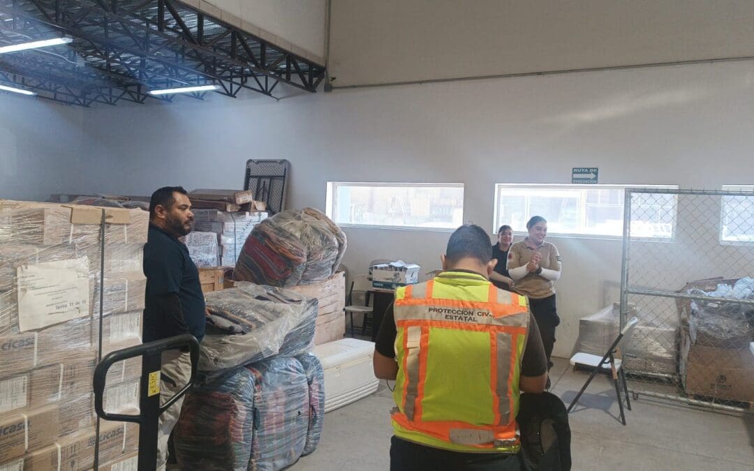 Protección Civil brinda ayuda a familias afectadas por lluvias en Juárez y Bachíniva