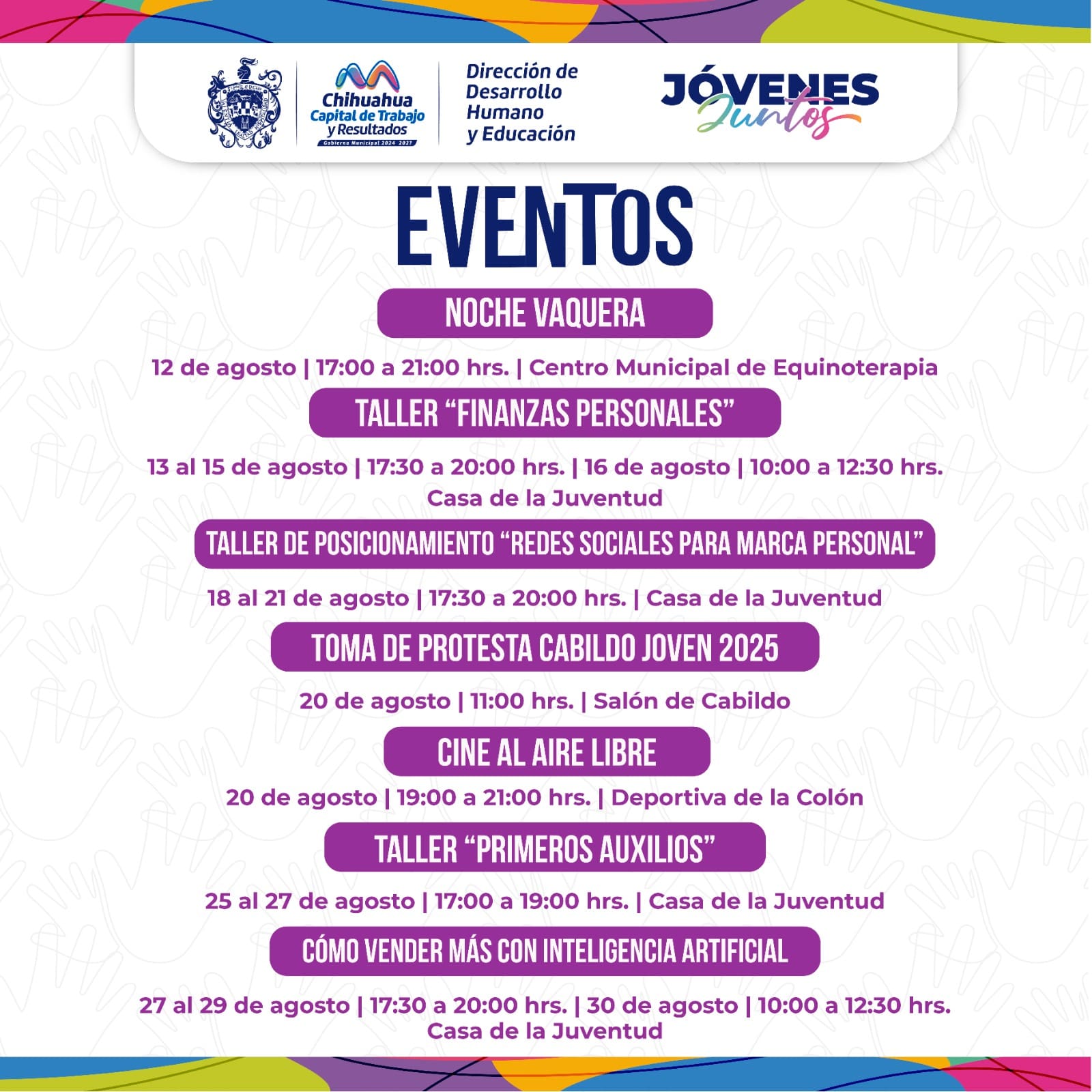 Invita Municipio a actividades por el «Mes de la Juventud»