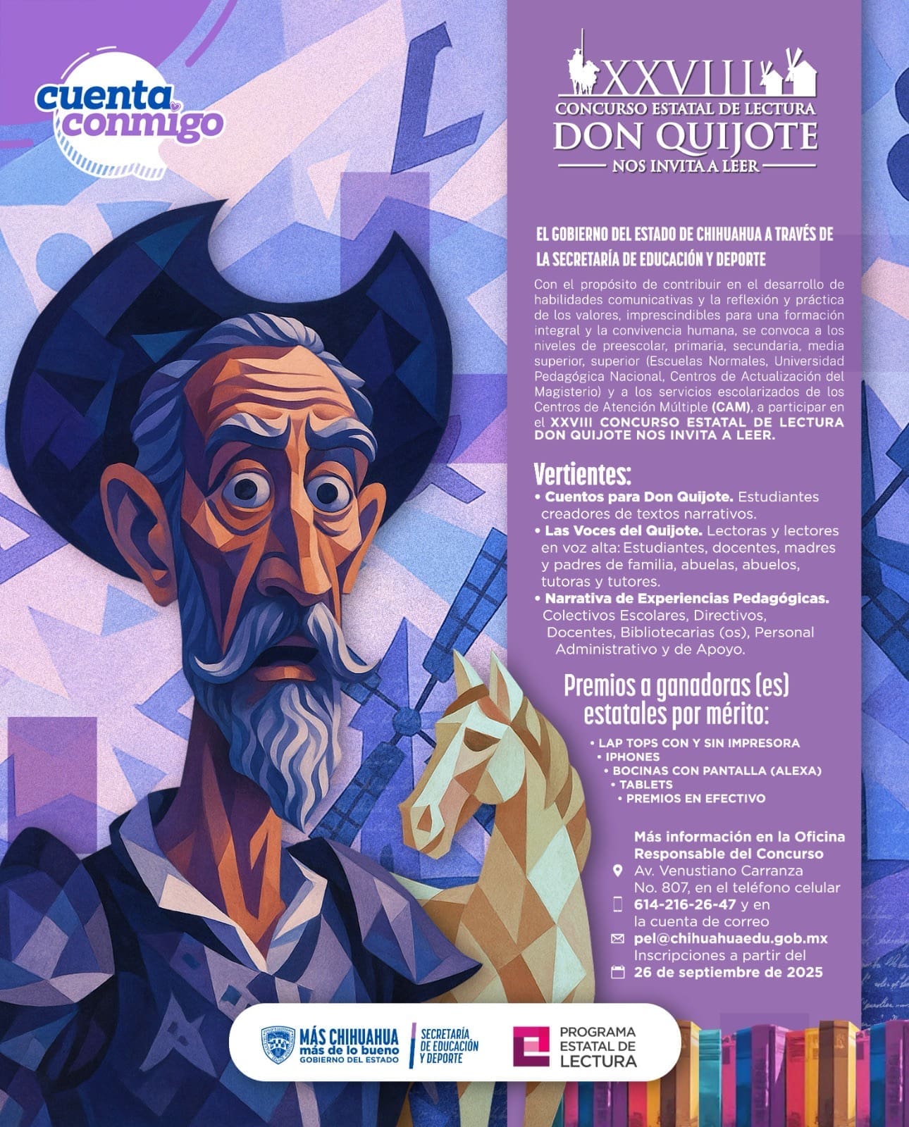 Lanzan convocatoria del Concurso “Don Quijote nos invita a Leer”