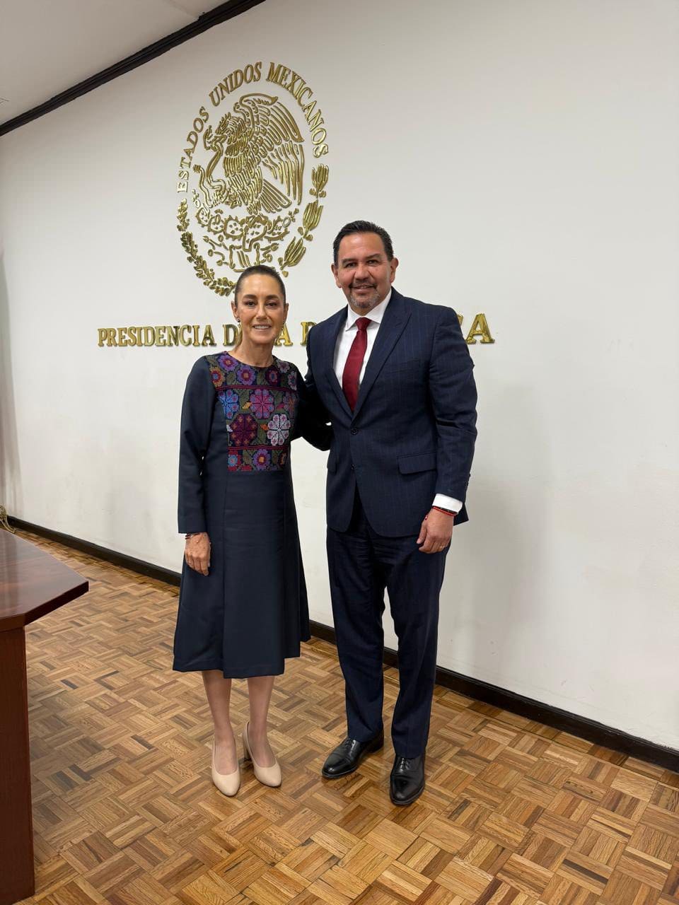 Acude Pérez Cuéllar a reunión de seguridad con Sheinbaum