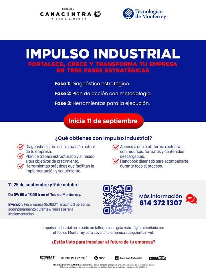Tec de Monterrey y CANACINTRA crean programa de transformación empresarial