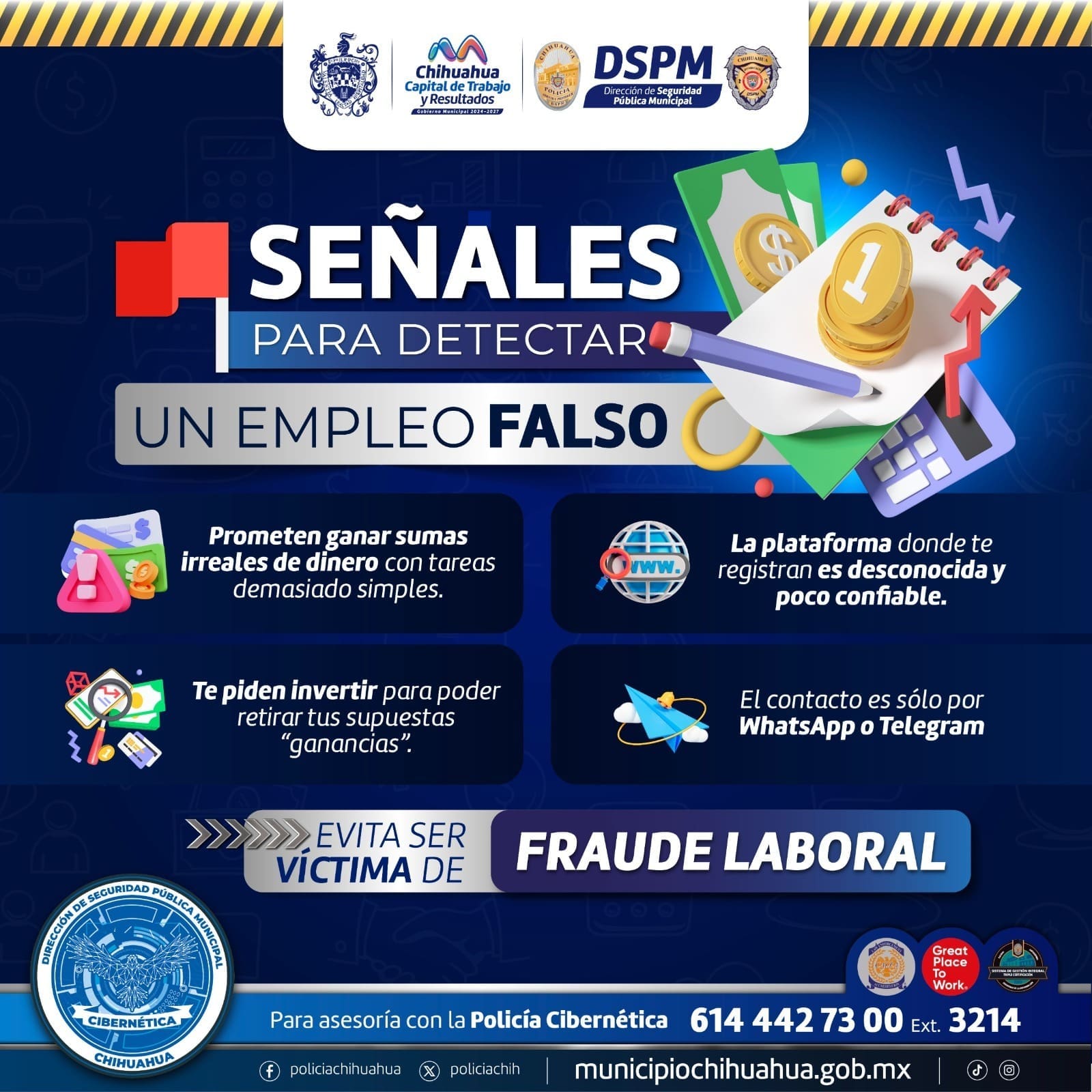 Insiste la Policía Cibernética advertencias con ofertas de trabajo por redes sociales