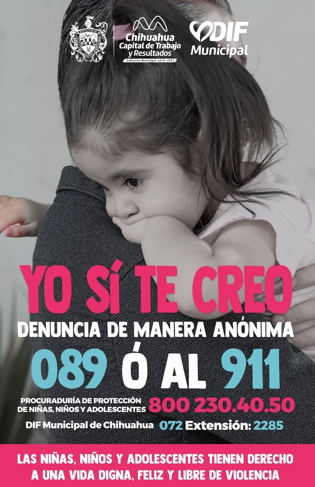 Piden denunciar posibles casos de violencia contra niñas, niños y adolescentes