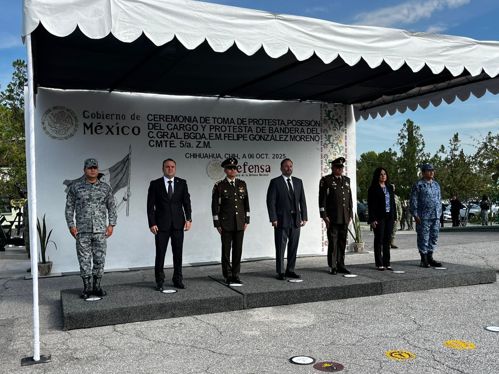 Asume Felipe González Moreno como nuevo comandante de la Quinta Zona Militar