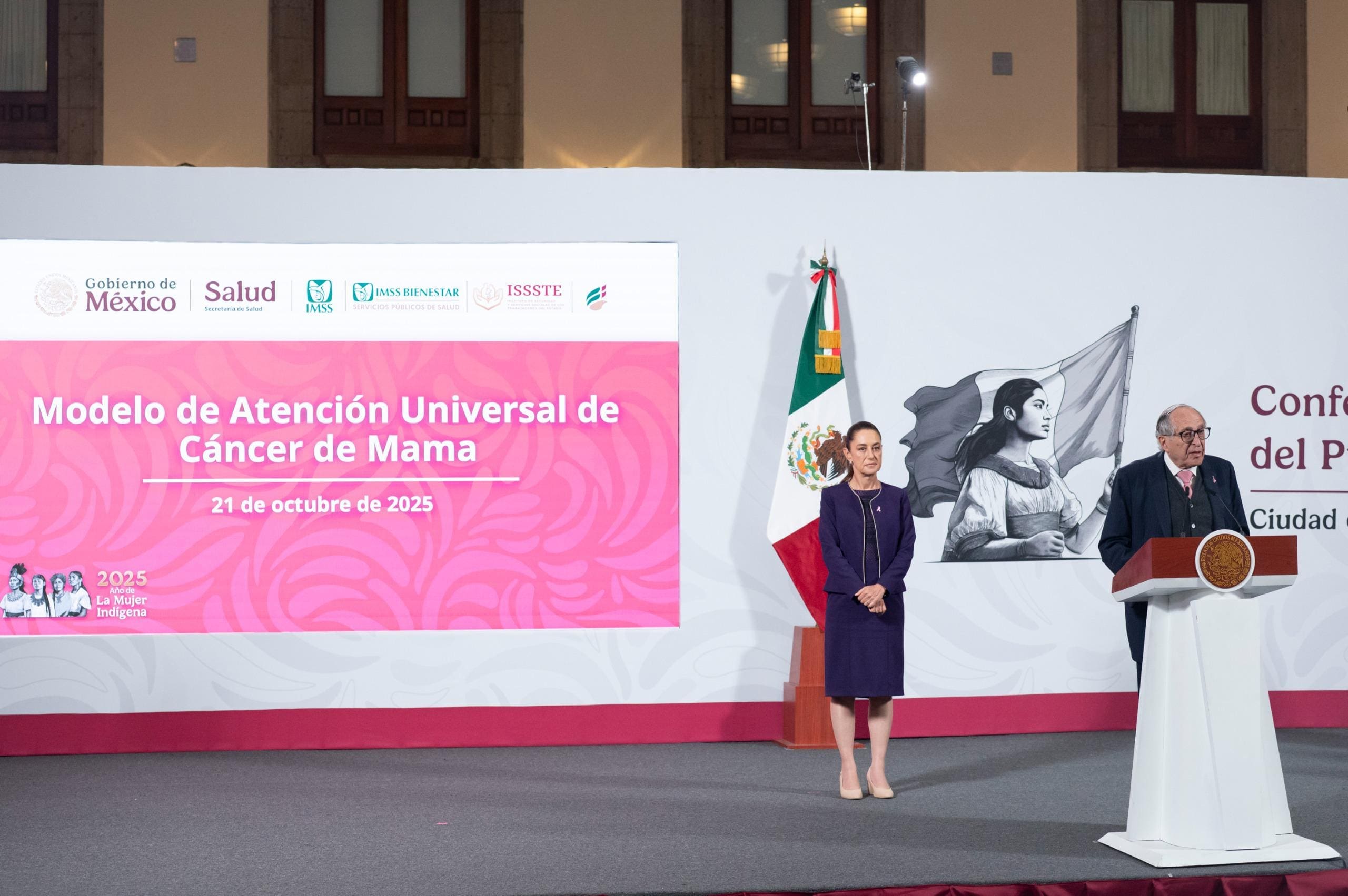 Presidenta anuncia inversión de 8 mil mdp para combatir cáncer de mama