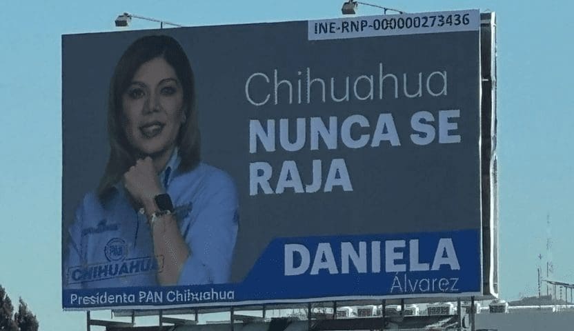 Militancia panista cuestiona espectaculares de Daniela Álvarez; acusan uso de aportaciones para su promoción