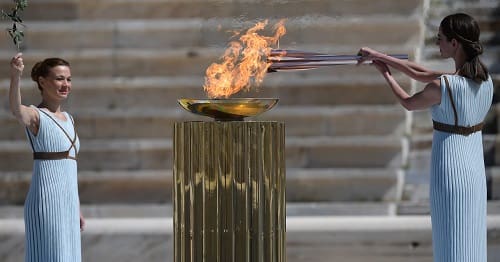 Comienza su viaje la antorcha olímpica de los juegos olímpicos de invierno