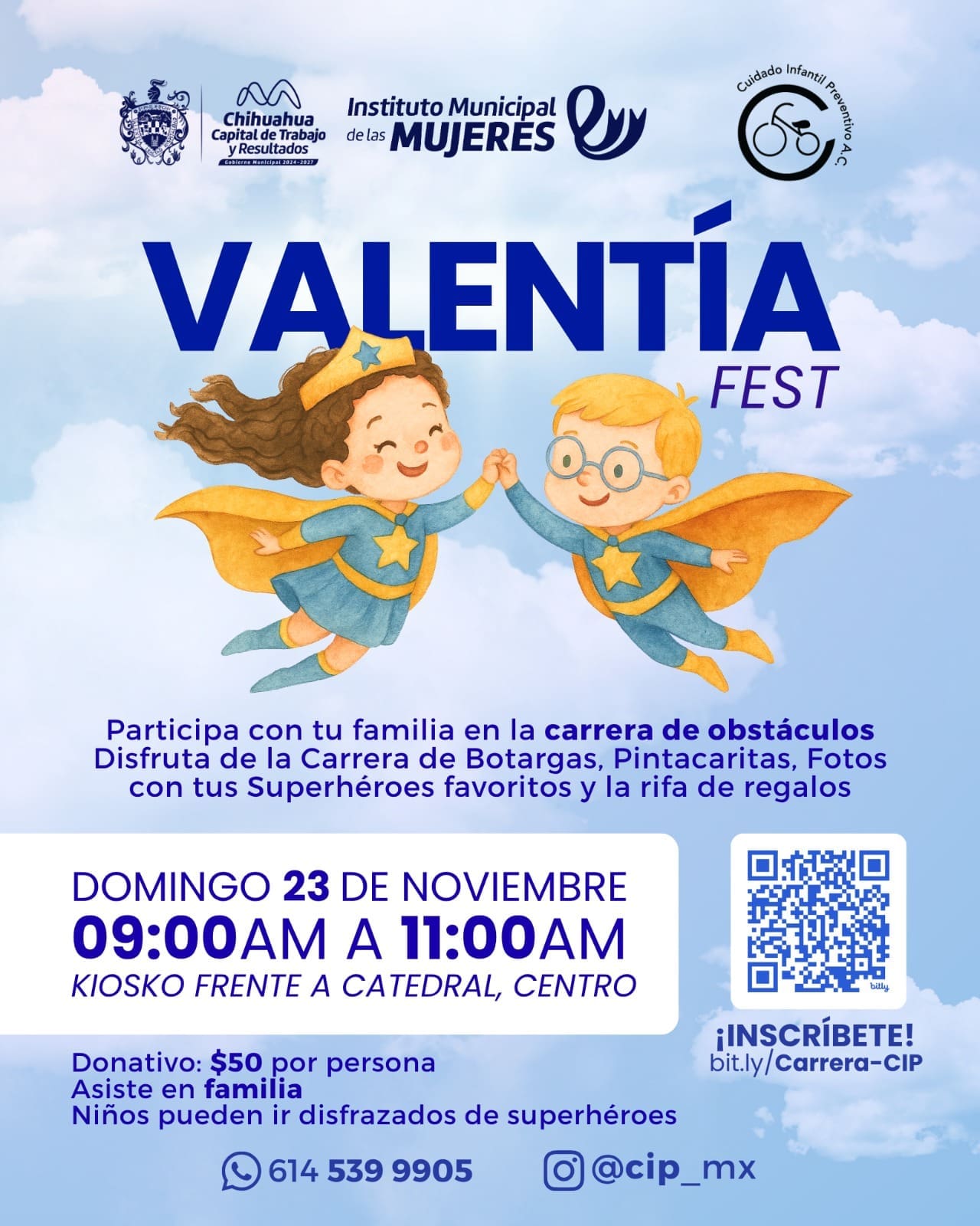 Invitan a la carrera frente a Catedral denominada Valentía Fest