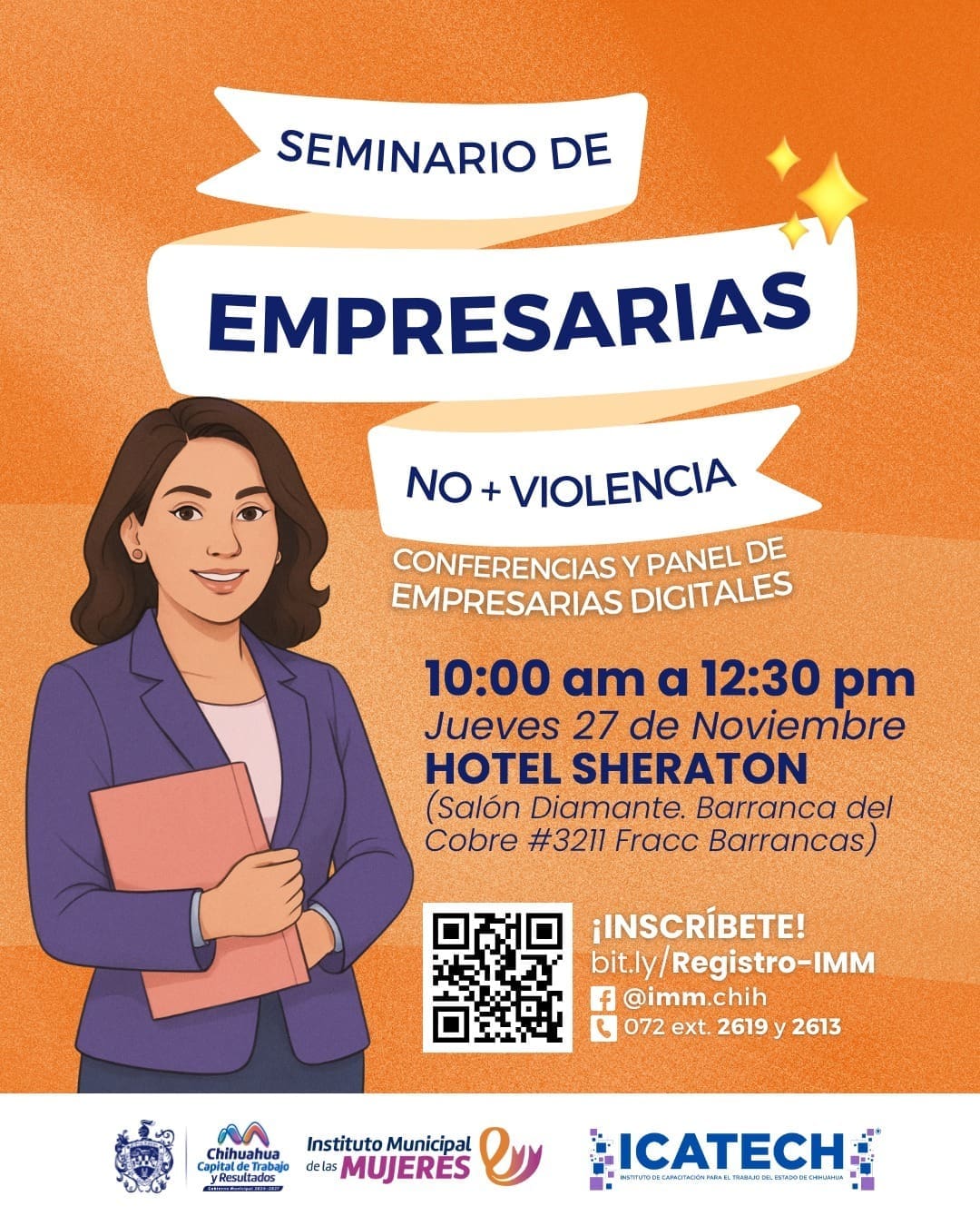 Capacitaran a mujeres empresarias con el Seminario de empresas “No mas violencia”