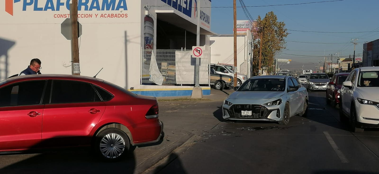 Choque provoca afectaciones sobre la avenida Pacheco