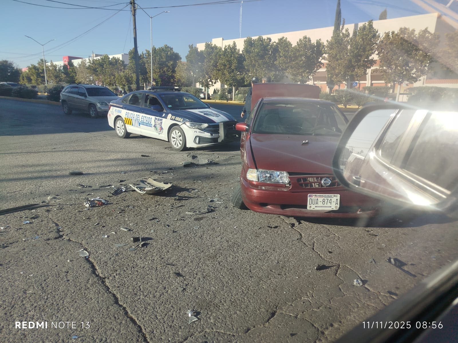 Choque provoca afectaciones viales en Ortiz Mena y Transviña y Retes