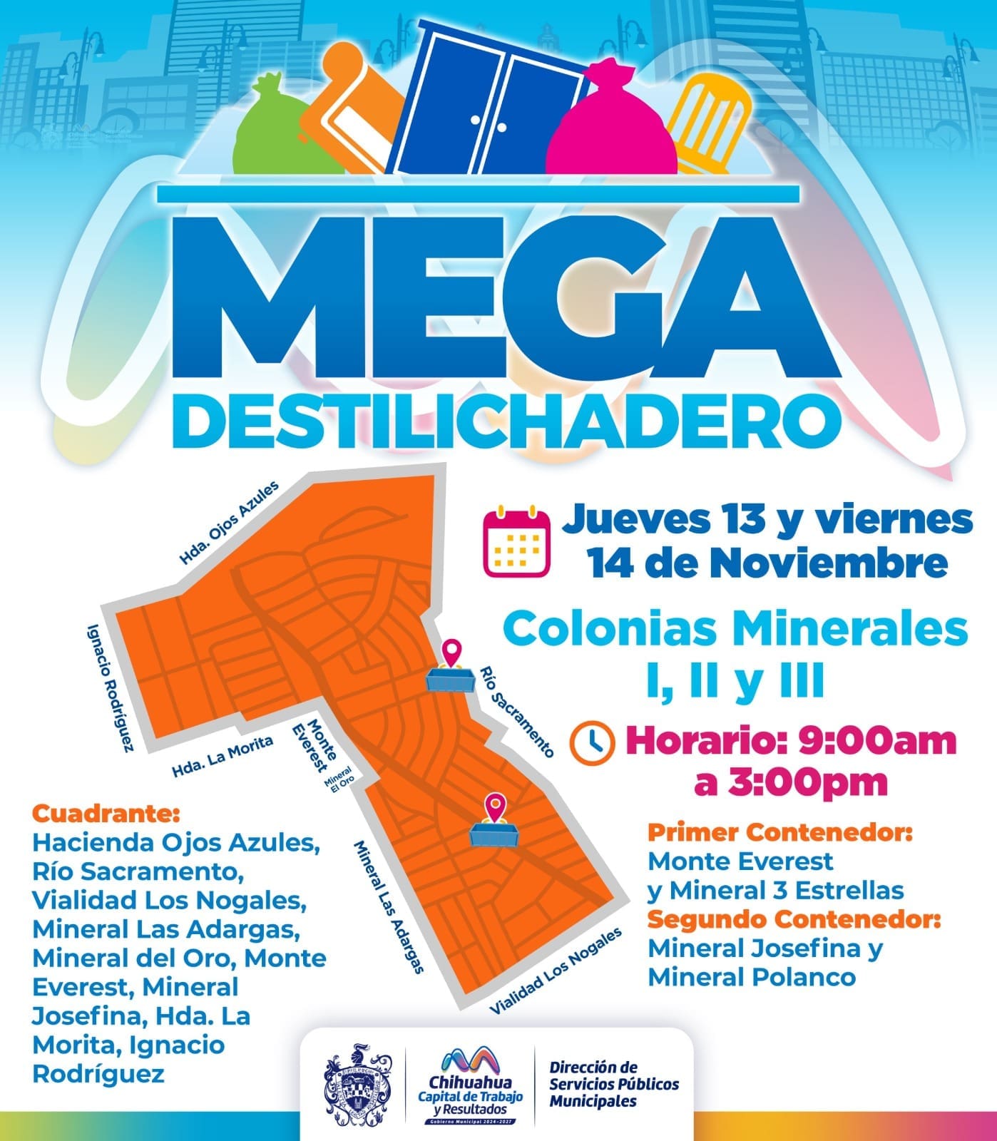 Llevarán el «Mega Destilichadero» a Minerales I, II y III