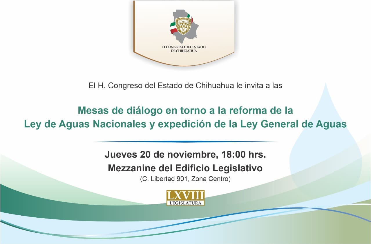 Congreso abre diálogo sobre reforma a Ley de Aguas
