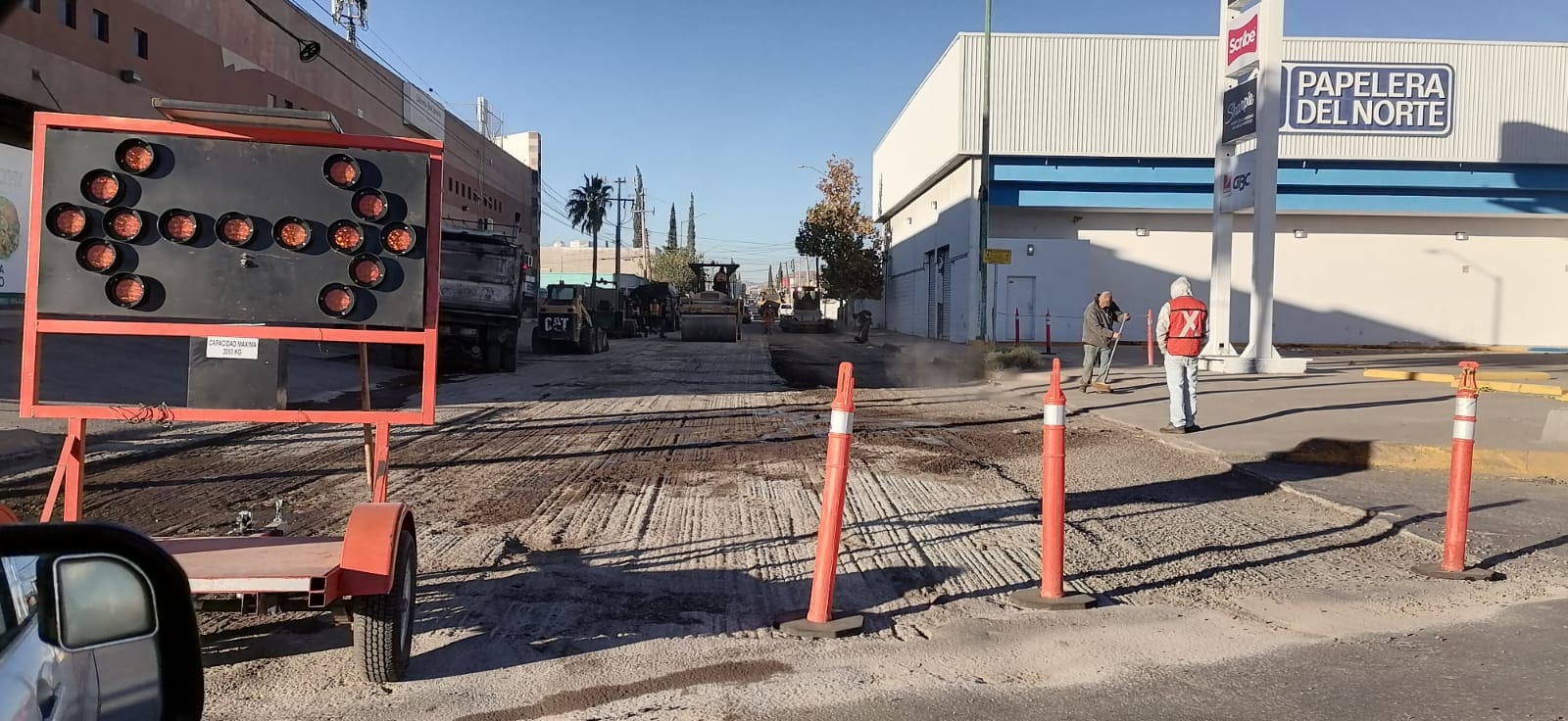 Cierran la avenida Mercurio por trabajos de recarpeteo; buscan rutas alternas