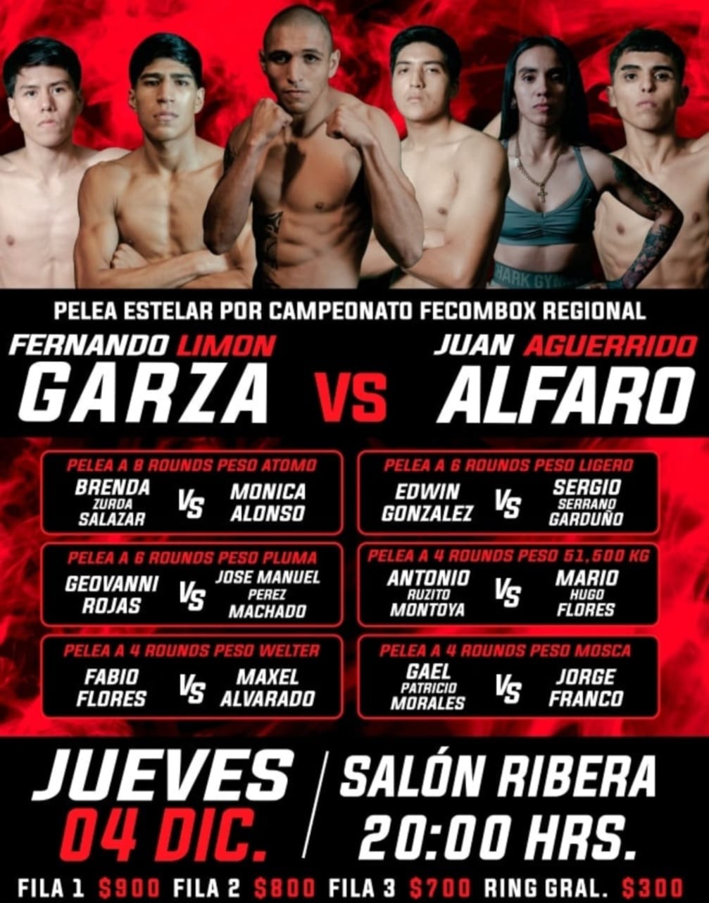 Van “Limón” Garza vs “Aguerrido” Alfaro en estelar de Round Zero