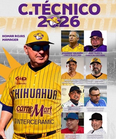 Define Dorados de Chihuahua su cuerpo técnico para la campaña 2026