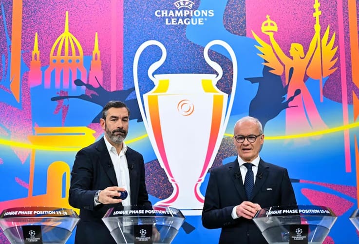 Realizan sorteo de la Champions League de playoffs