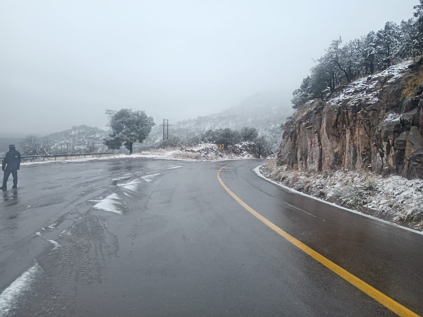 Reportan 11 municipios con presencia de nieve
