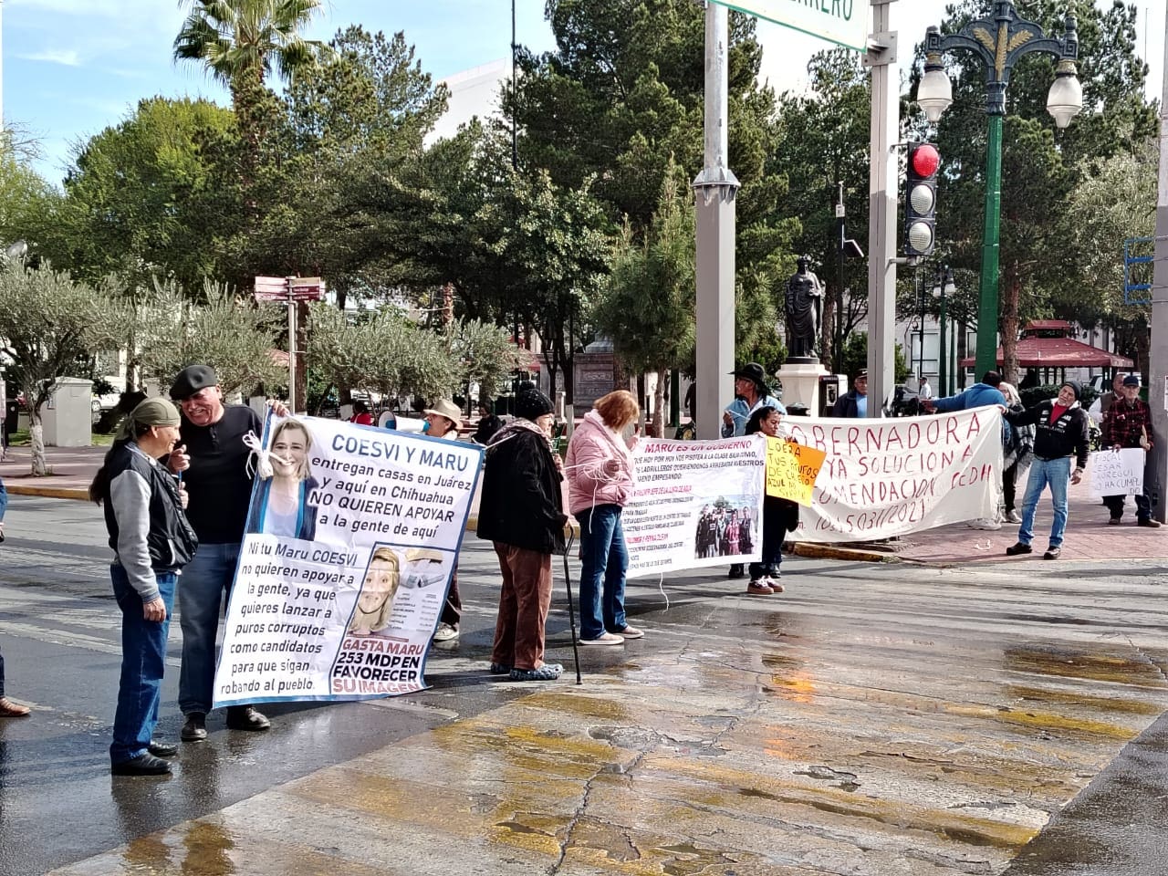 Vecinos de Ladrilleras Norte protestan por falta de agua; cierran la Aldama
