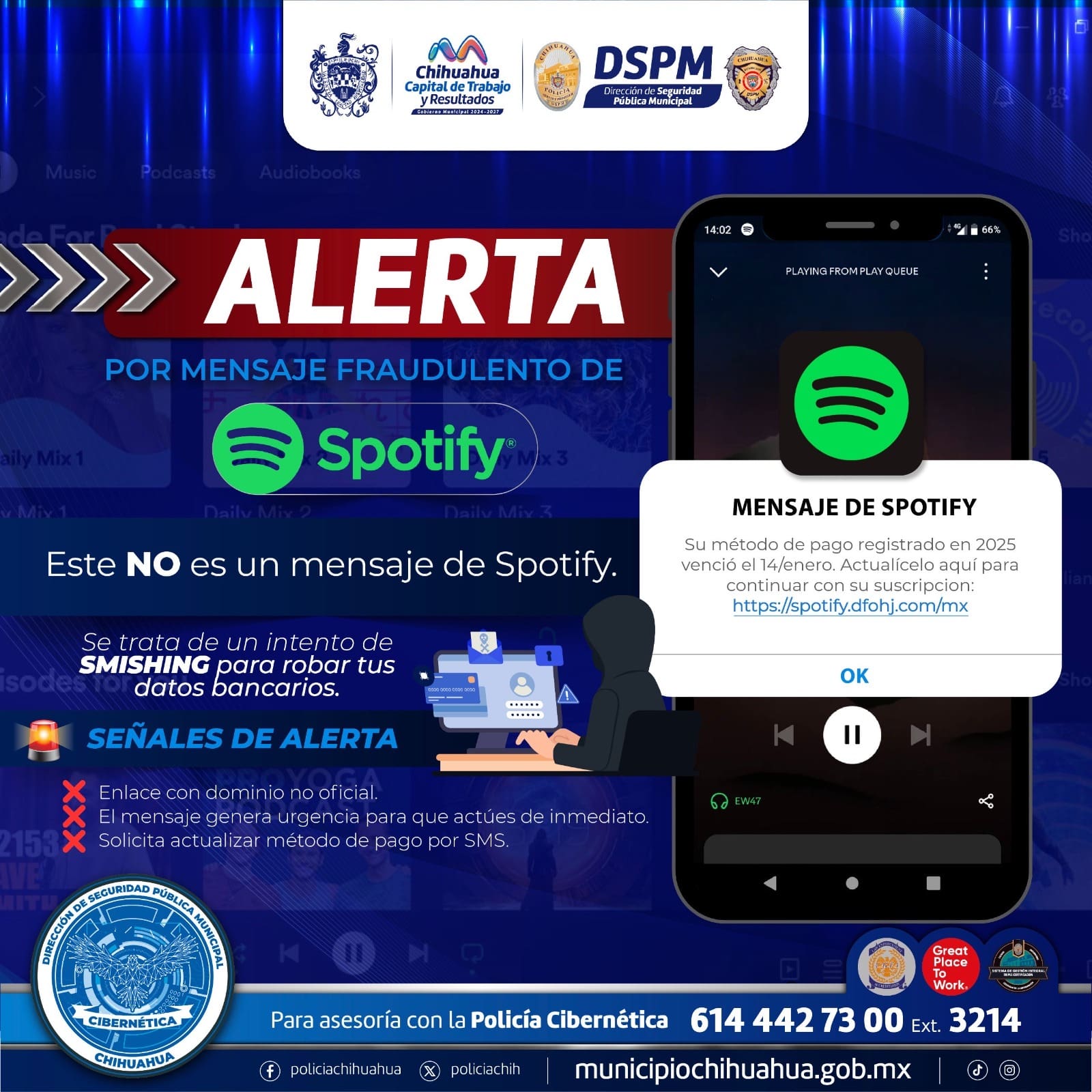 Alertan sobre fraudes vía SMS que suplantan a empresas reconocidas