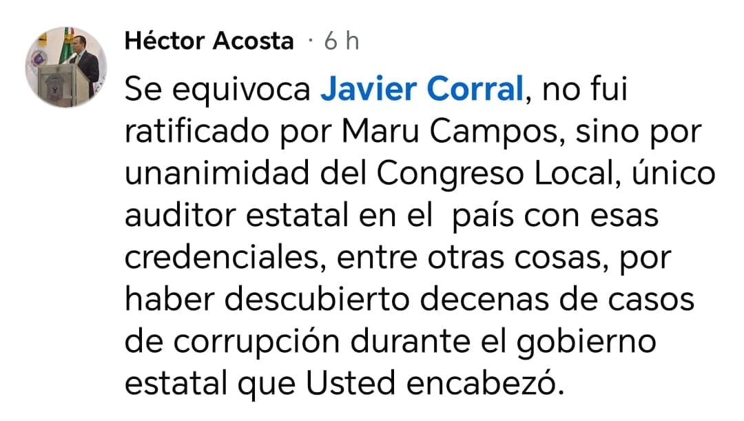 Responde ASE a acusaciones de Corral; le recuerdan casos de corrupción en su quinquenio