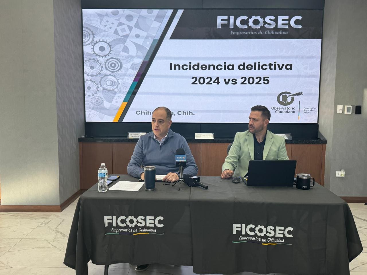Observatorio de FICOSEC reporta disminución general de delitos en la capital durante 2025