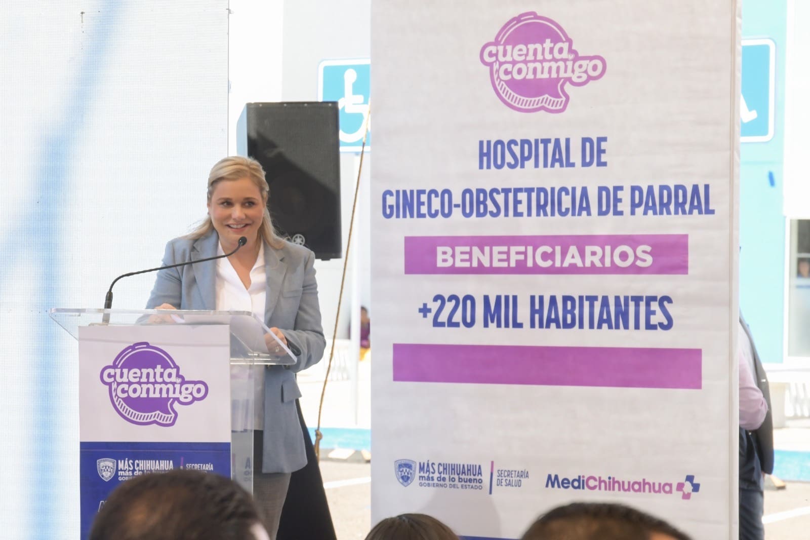 Inaugura Maru en Parral el Hospital de Gineco-Obstetricia