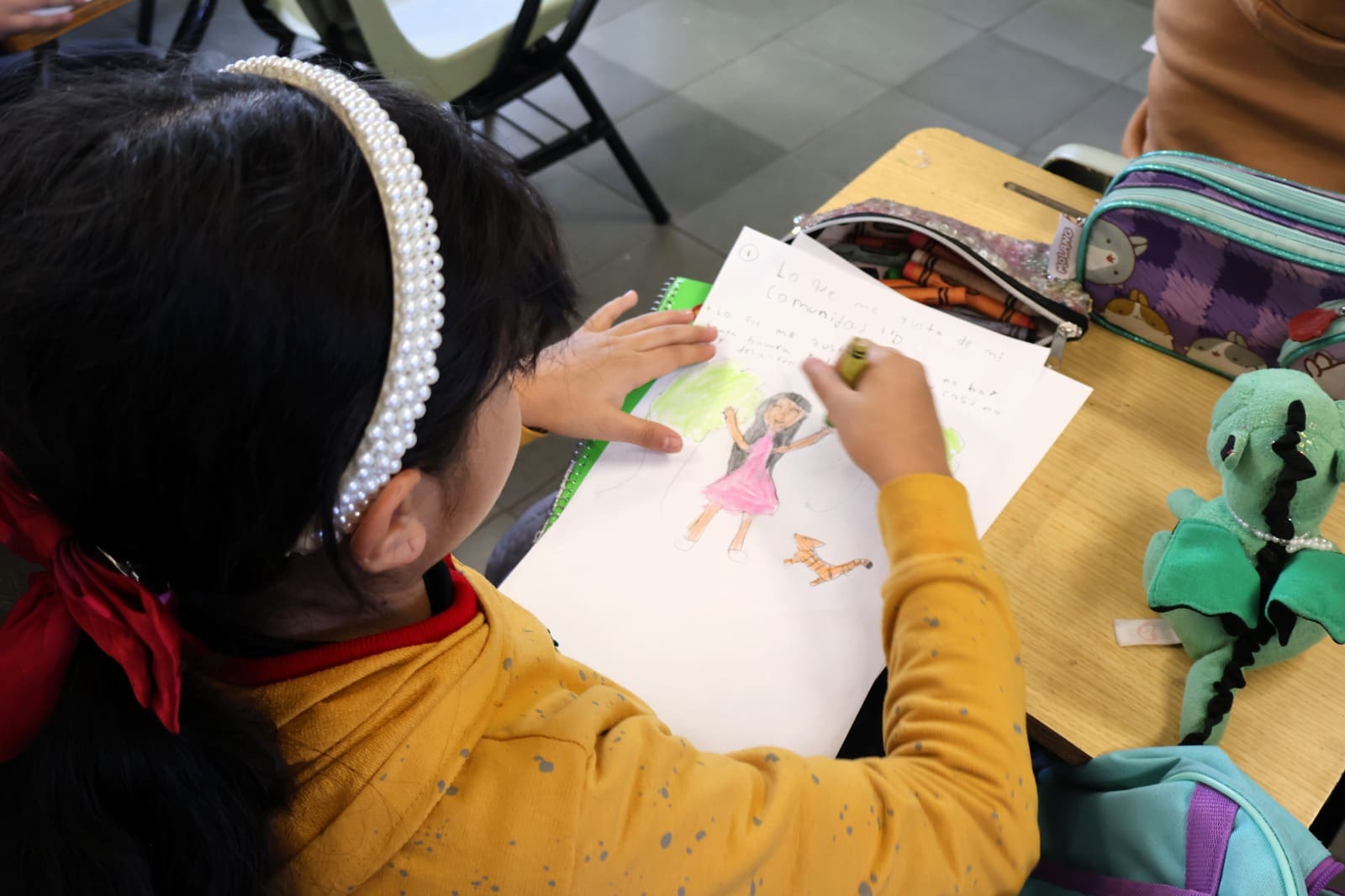Niños pintan ‘que les gustaría de su colonia’