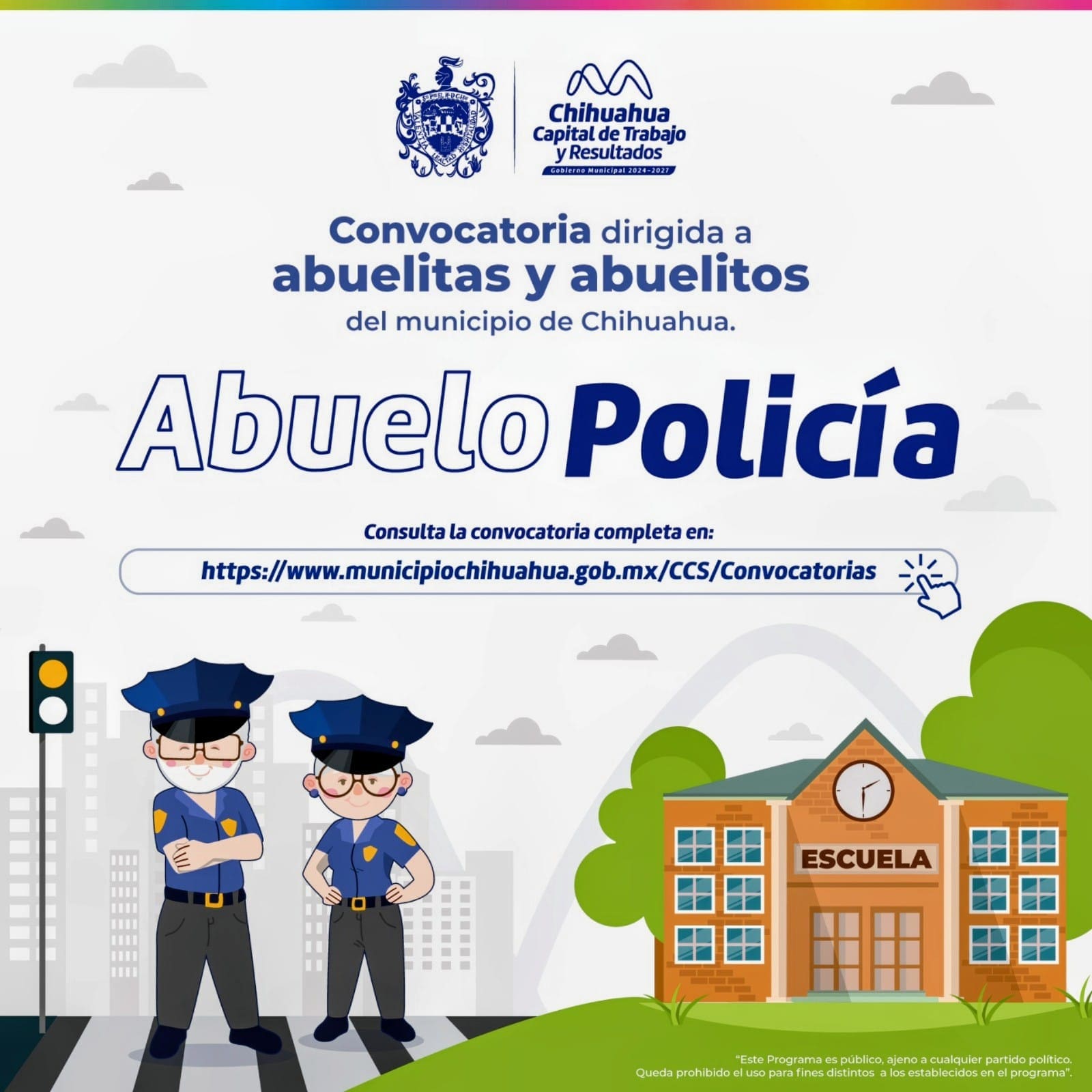 Lanzan convocatoria “Abuelo Policía” para vigilar las escuelas