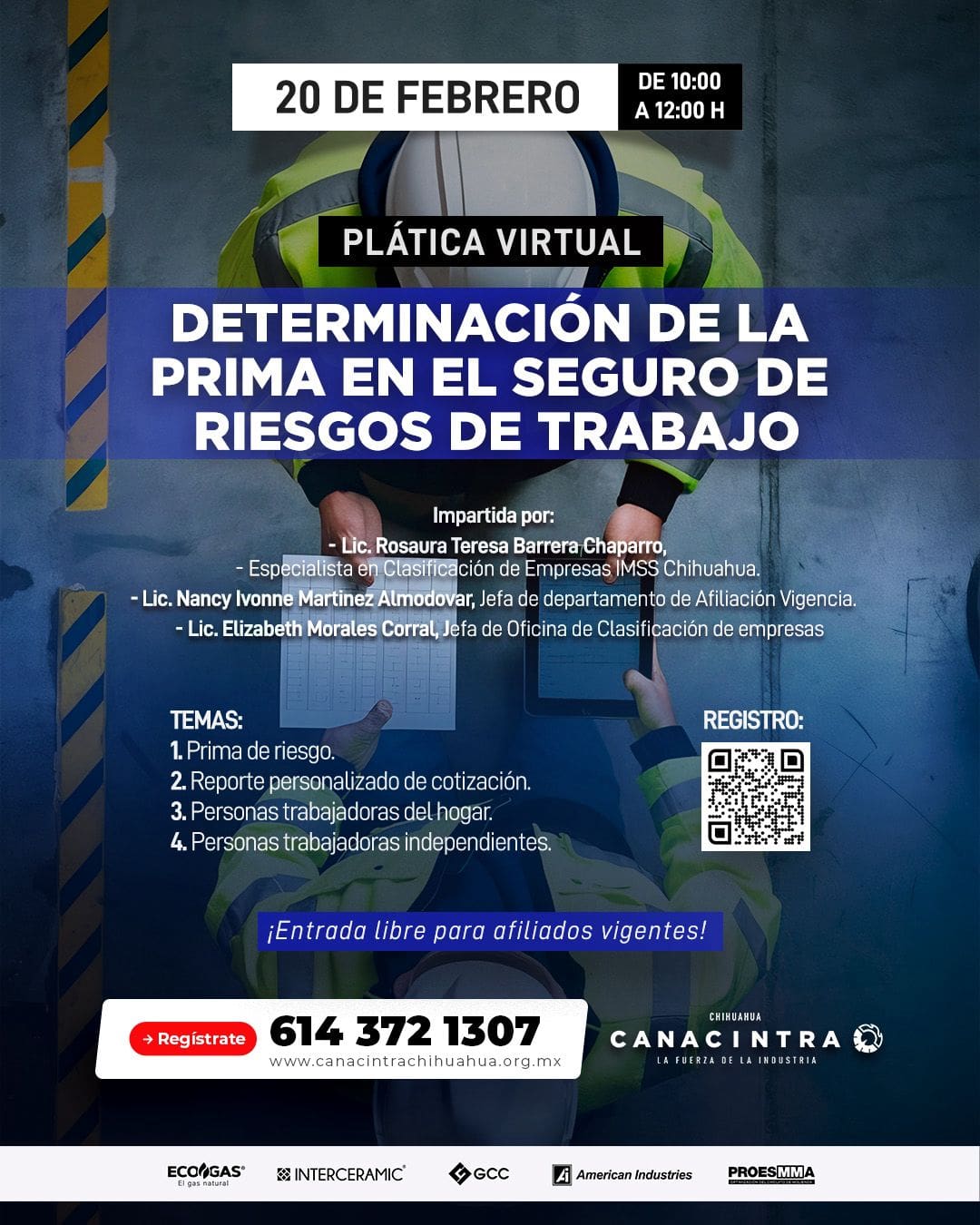 CANACINTRA Chihuahua invita a plática sobre actualizaciones del IMSS