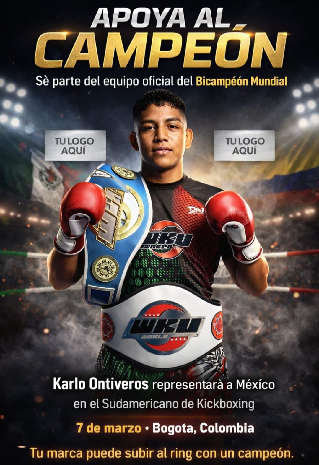 Karlo Ontiveros Jr. Representara a México en el Sudamericano de Kickboxing en Colombia