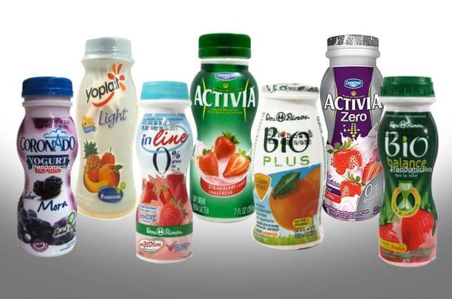 Profeco revela yogures bebibles con más azúcar que un refresco de cola