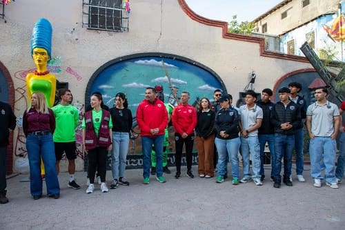 FC Juárez se suma a la Jornada ‘Juárez Amanece Limpio’ en la Plaza Cervantina