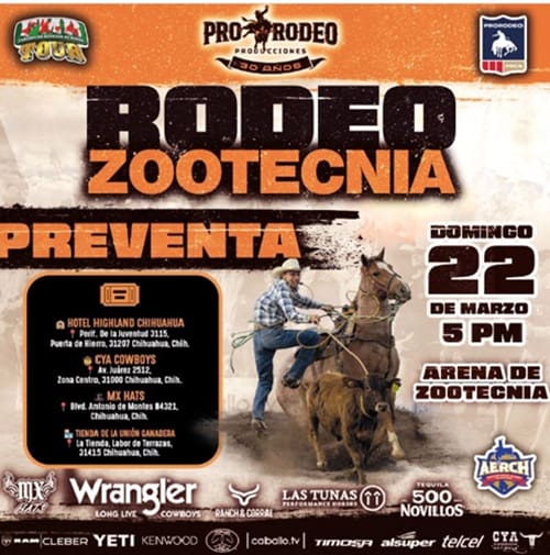 Todo listo para el Rodeo Zootecnia este domingo 22 de marzo