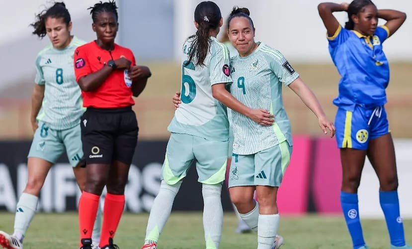 Selección mexicana femenil no tiene piedad de Santa Lucía