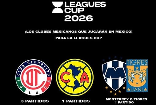Mexico tendrá partidos en la Leagues Cup 2026