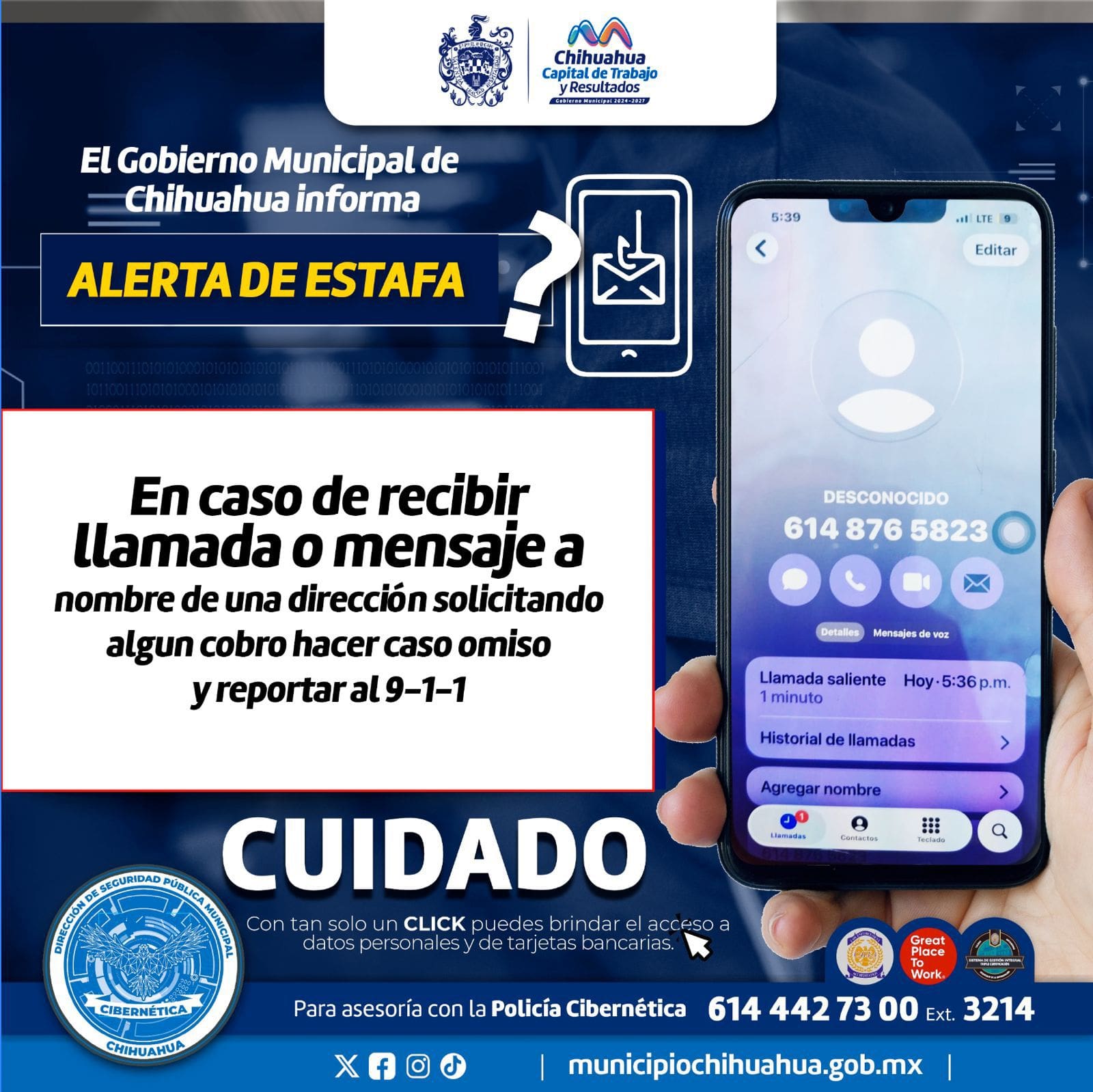 La policía alerta por llamadas falsas para cobro de uso de suelo