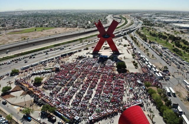 Miles de chihuahuenses respaldan a Claudia Sheinbaum en Juárez 