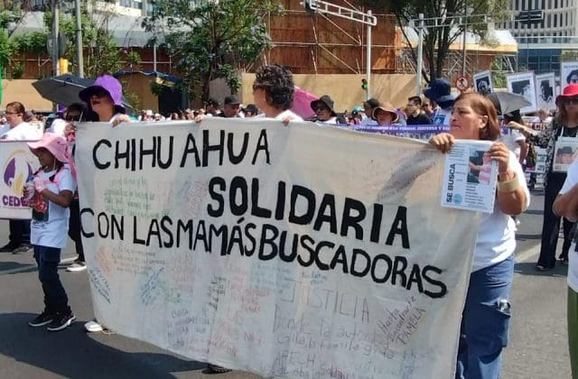 Encabeza Chihuahua Marcha de la Dignidad Nacional “Madres buscando a sus hijas e hijos, verdad y justicia”