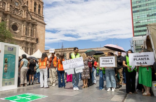 Participaron 665 personas en el Simulacro en la Plaza de Armas
