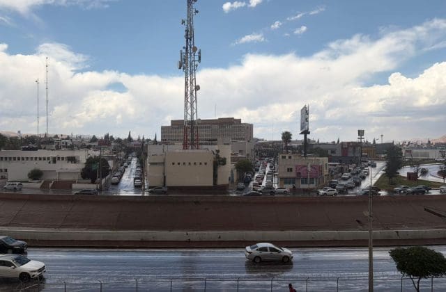 Cae llovizna en el Centro de Chihuahua
