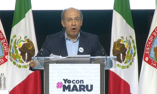 Calderón respalda a Maru y cuestiona estrategia federal de seguridad