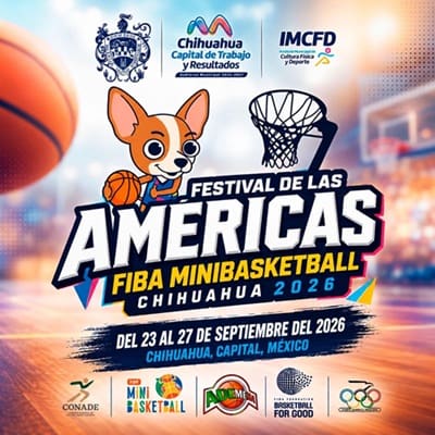 Chihuahua capital en México será sede del Festival Minibasket de las Américas FIBA 2026