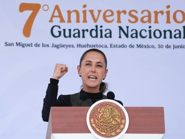 Sheinbaum reconoce a la Guardia Nacional por reducción de homicidios en su séptimo aniversario