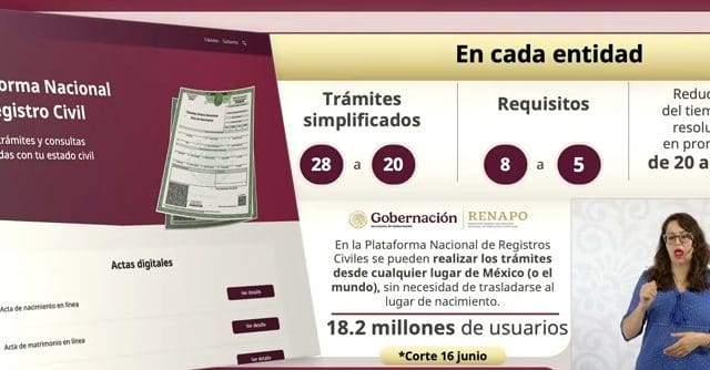Ya no será necesario viajar para corregir actas; trámites del Registro Civil avanzan hacia la digitalización
