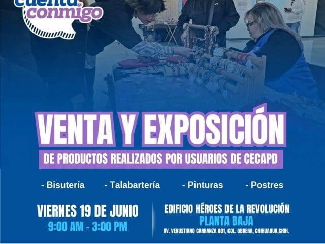 Personas con discapacidad expondrány venderán sus creaciones en edificio Héroes de la Revolución