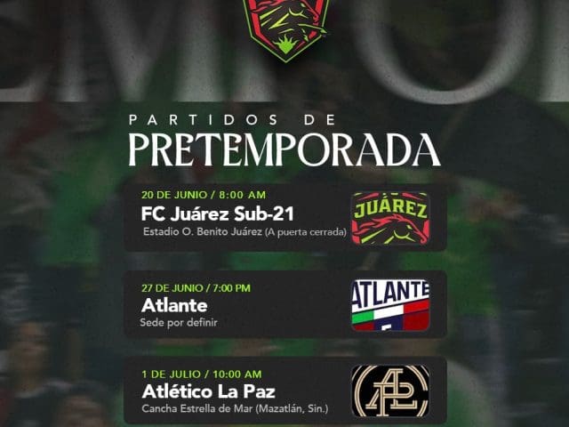 Juárez se medirá a Zacatecas en amistoso